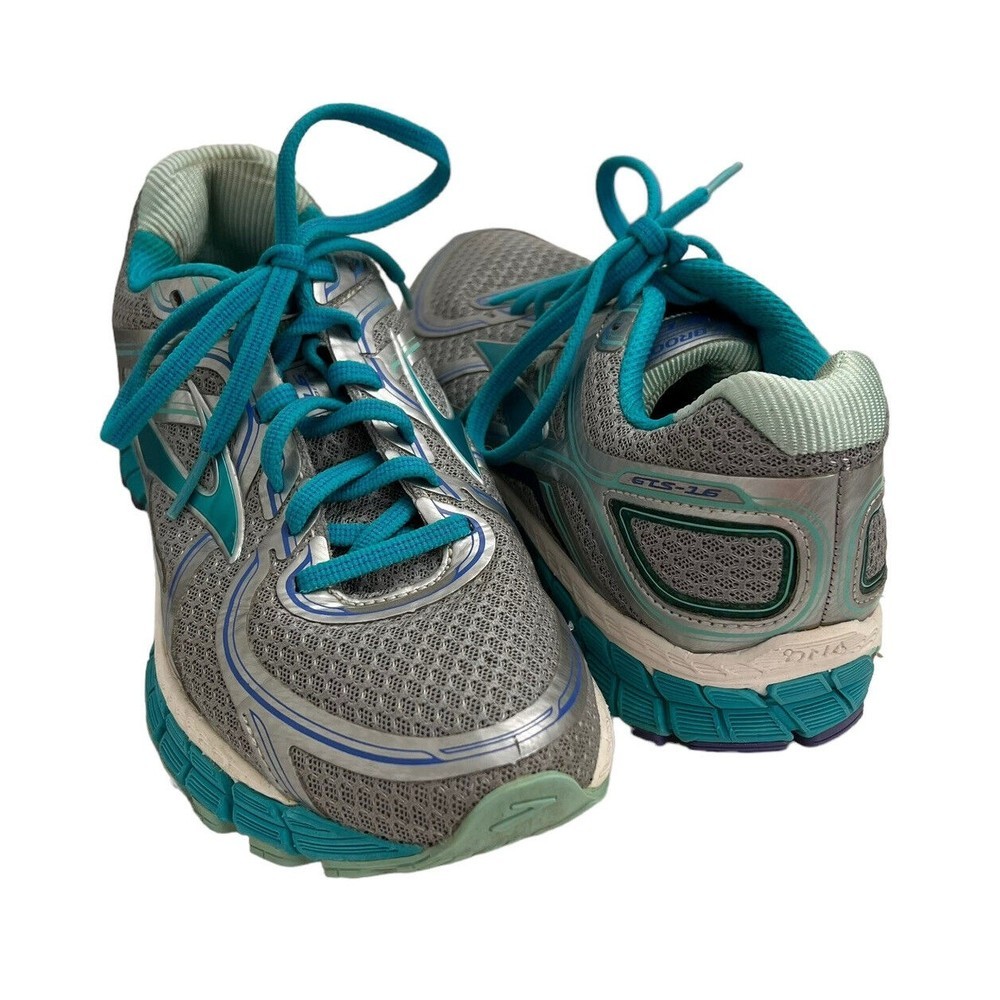 Brooks Carpe Runem DNA Womens 7 GTS 16 Blue Gray Run Sports Athletic Sneakers